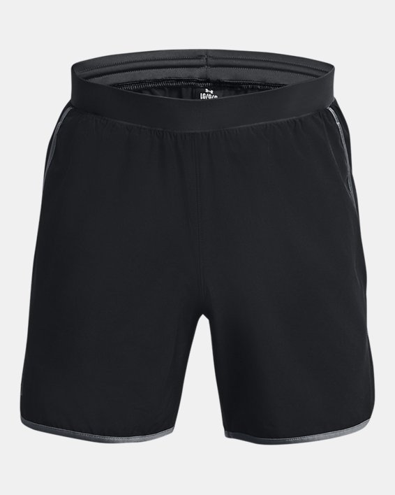 Men's UA HIIT Woven 6" Shorts in Black image number 5